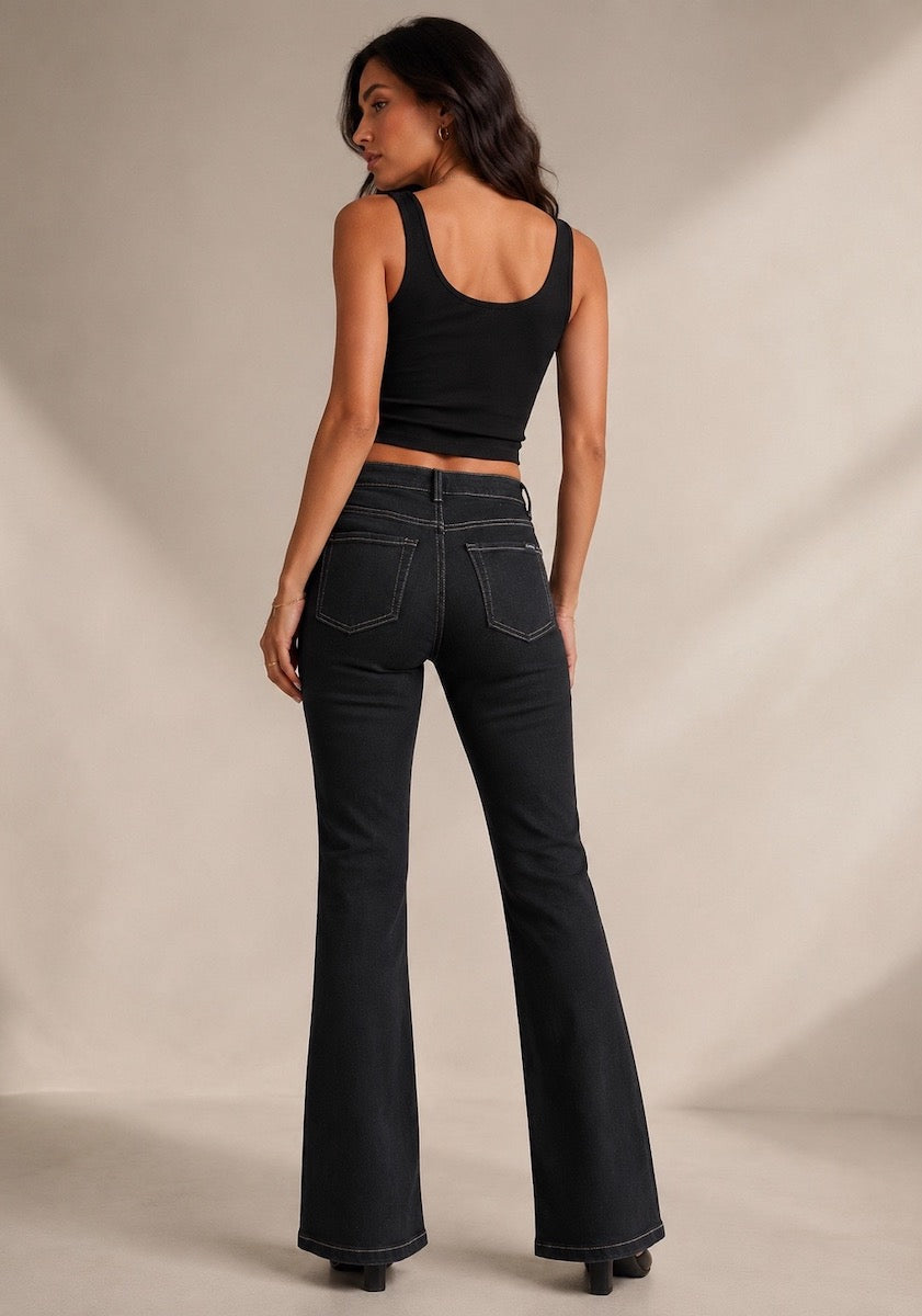 The Onyx Bootcut Jean Black Denim