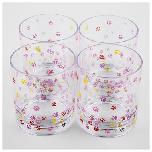 Tumbling Paws Outdoor Glasses - Set of 4