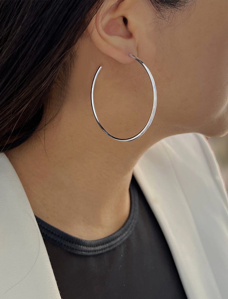PERFECT Sterling Silver Hoops