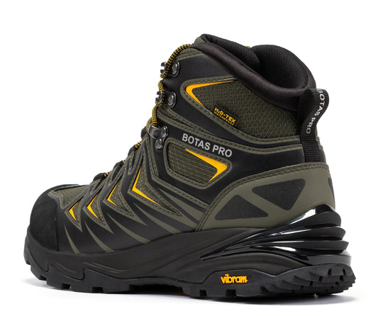 Botas Pro Metallic Green 6 Inch Waterproof Hiking Boots with VIBRAM® Traction Lug Outsole BP22111