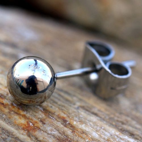 Pair of 316L Stainless Surgical Steel Ball Stud Earrings