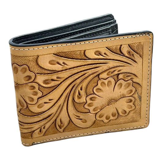 Men’s Western bi-fold leather wallet