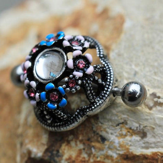 316L Stainless Steel Flower Field Dome Shape Nipple Shield