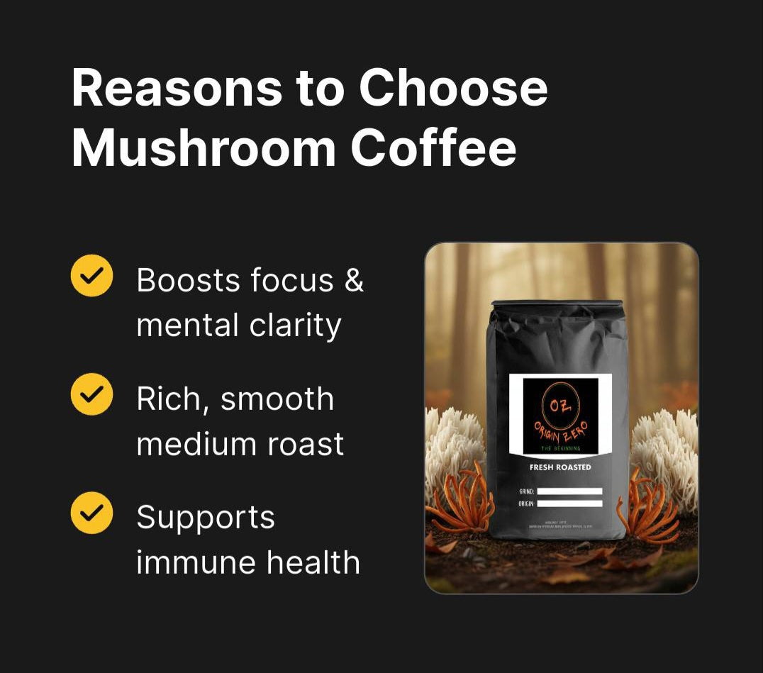 The Benefits of Mushroom Coffee | Origin Zero Inc