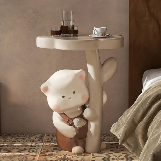 Charming Cartoon Cat Resin Side Table | Origin Zero Stores