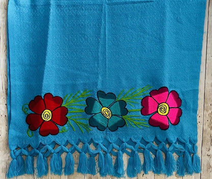 Embroidered Handmade Mexican Shawls Rebosos Bordados