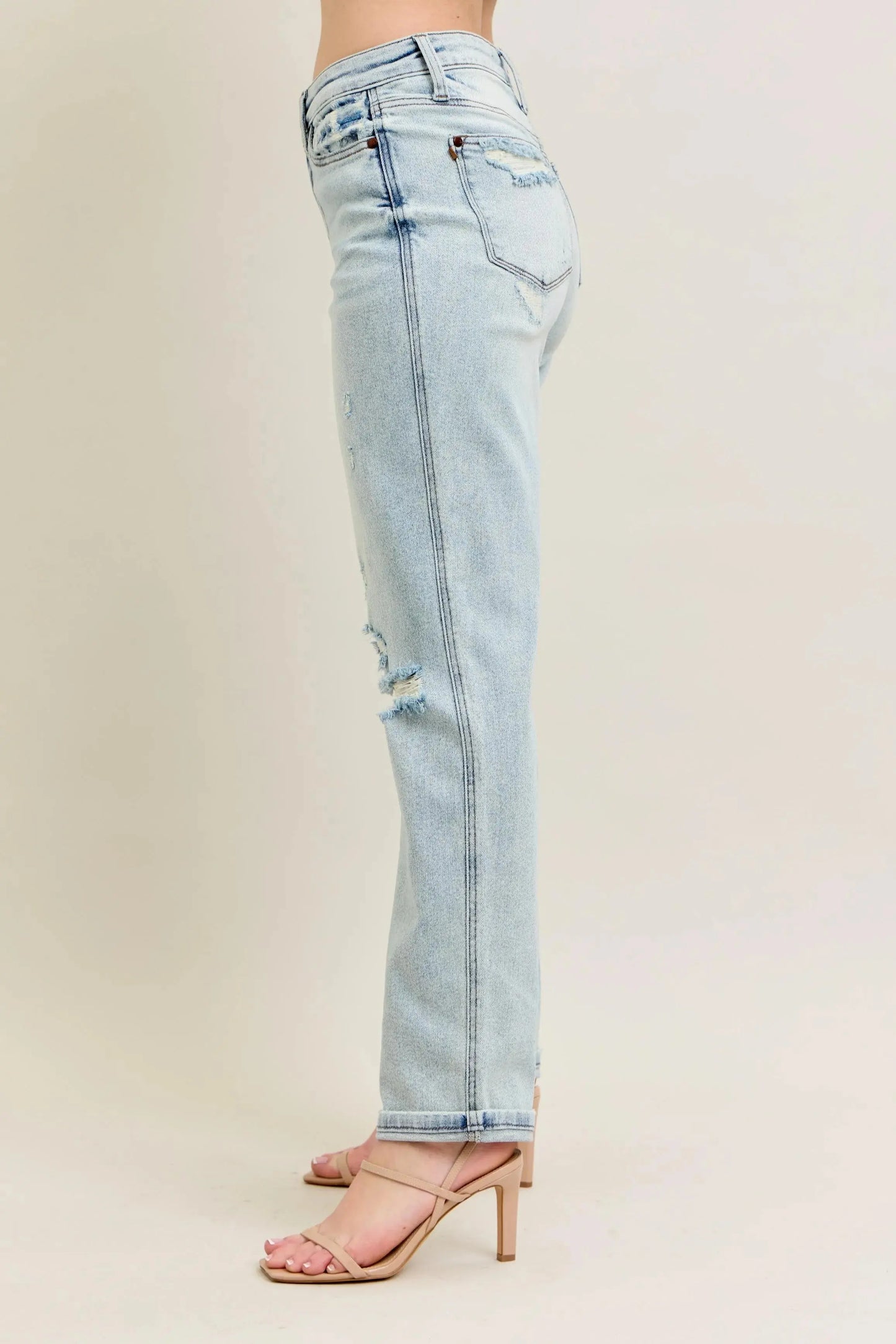 Women's Plus Size Jeans Jeans - Plus Size Destroyed - Women's Boyfriend Fit