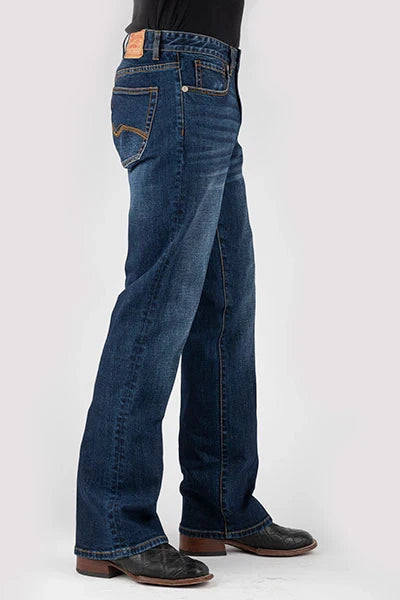 Stetson 1015 Rocker Stretch Fit Mountain (Dark Wash) - Men's Jeans