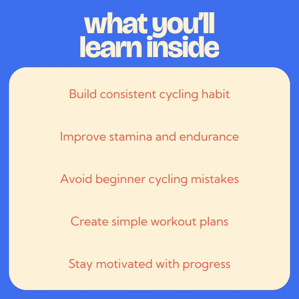 Text on a blue background with a yellow square containing benefits of cycling. | Origin Zero