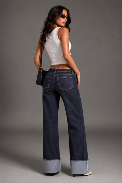 Silver Static Low Rise Jean-Indigo