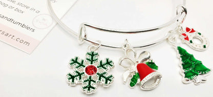 Christmas Charm Bracelet Silver