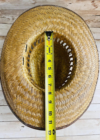 Cowboy Mexican Palm Leaf Straw Hat Sombrero Vaquero Artesanal de Palma