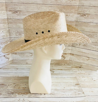 Cowboy Mexican Palm Leaf Straw Hat Sombrero Vaquero Artesanal de Palma