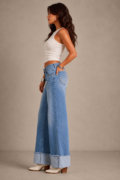 The Golden Girl Jean- Medium Wash