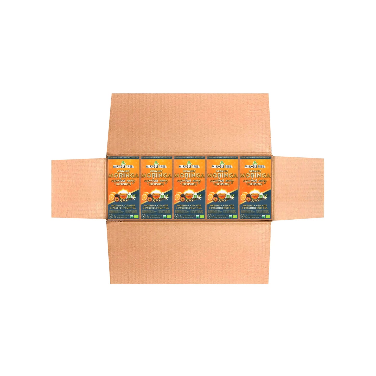 Organic Moringa Energy Tea - Orange Passionfruit - Natural Coffee Alternative