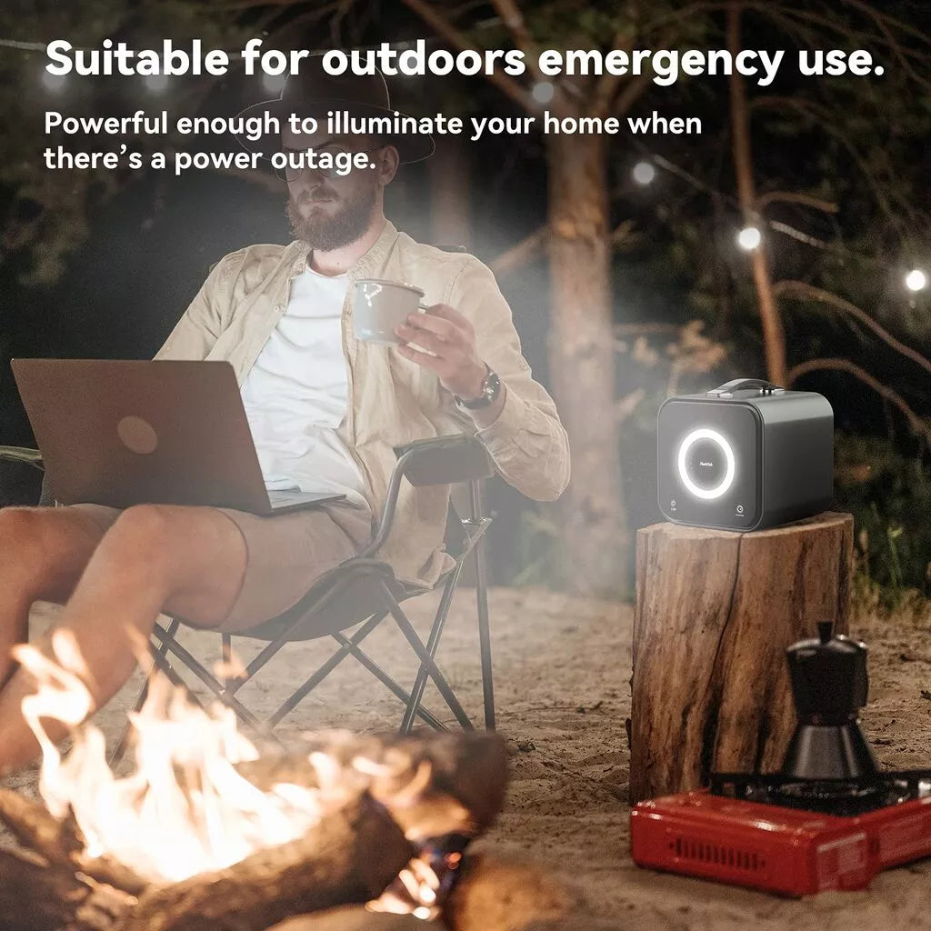 Portable 550Wh Solar Power Station | 600W Pure Sine Wave | AC, USB & DC