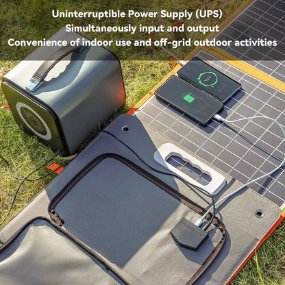 Portable 550Wh Solar Power Station | 600W Pure Sine Wave | AC, USB & DC