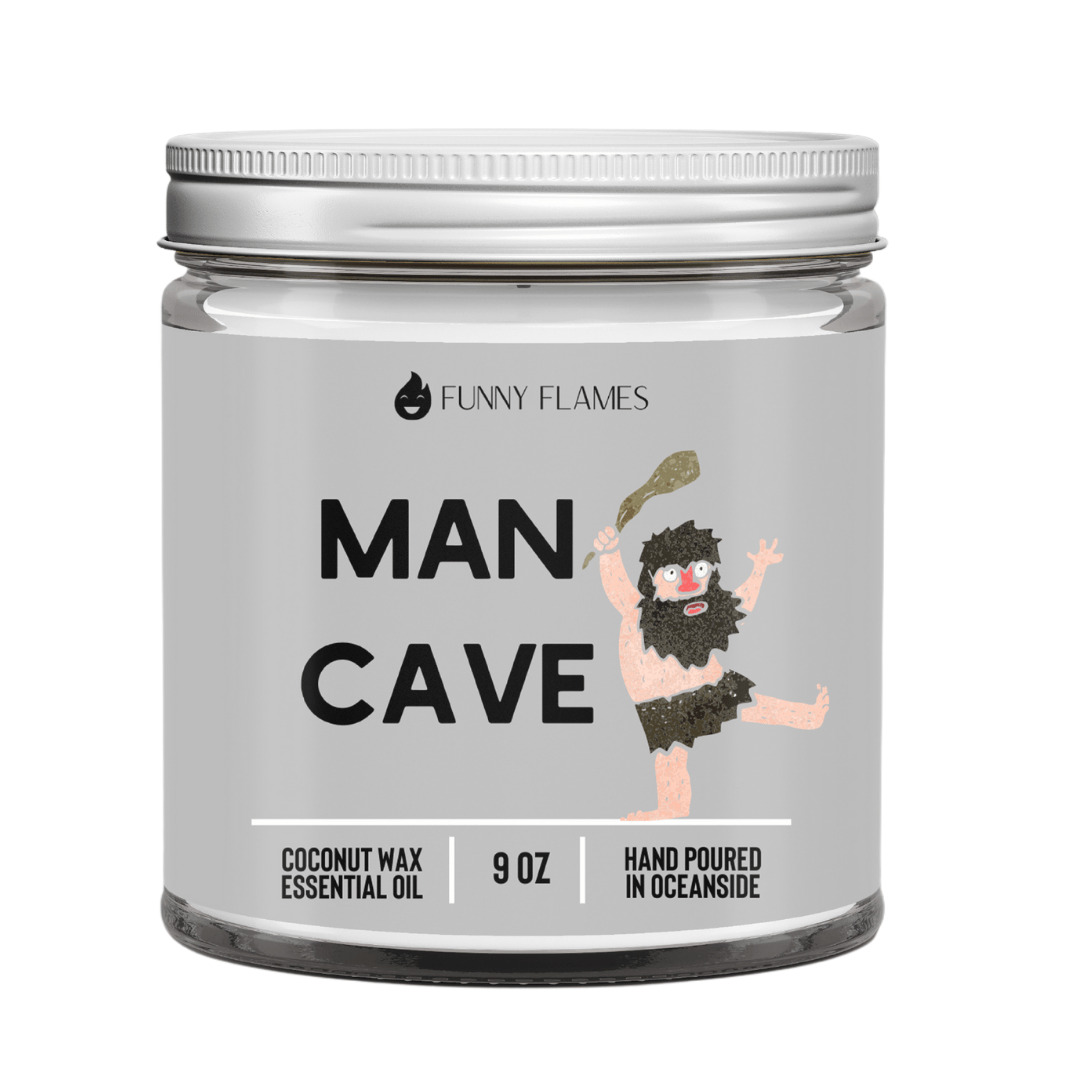 Man Cave Candle - Soy wax scented candle for men (9 oz)