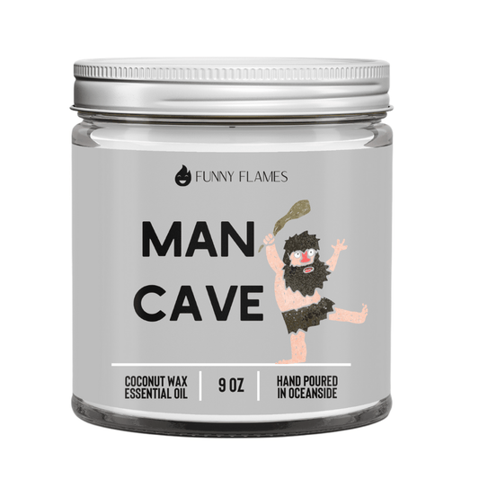 Man Cave Candle - Soy wax scented candle for men (9 oz)