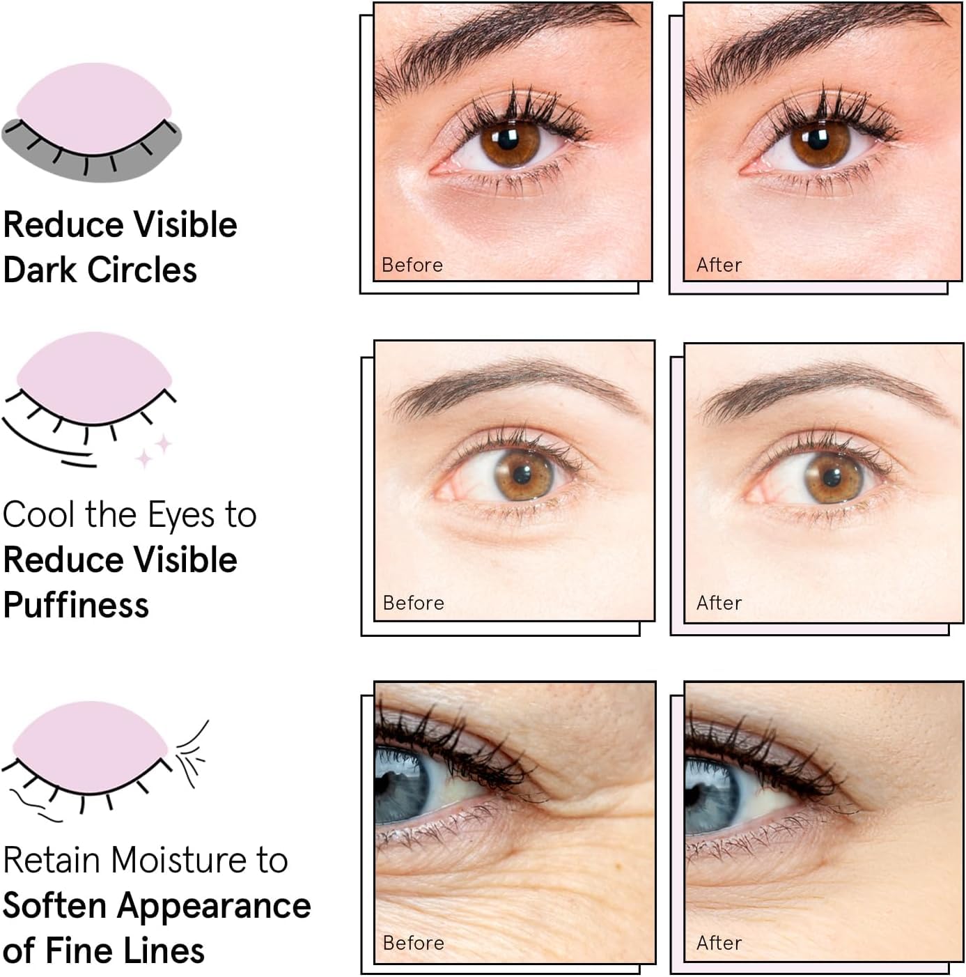 grace & stella Gold Under Eye Masks | Dark Circles & Puffiness | Origin Zero