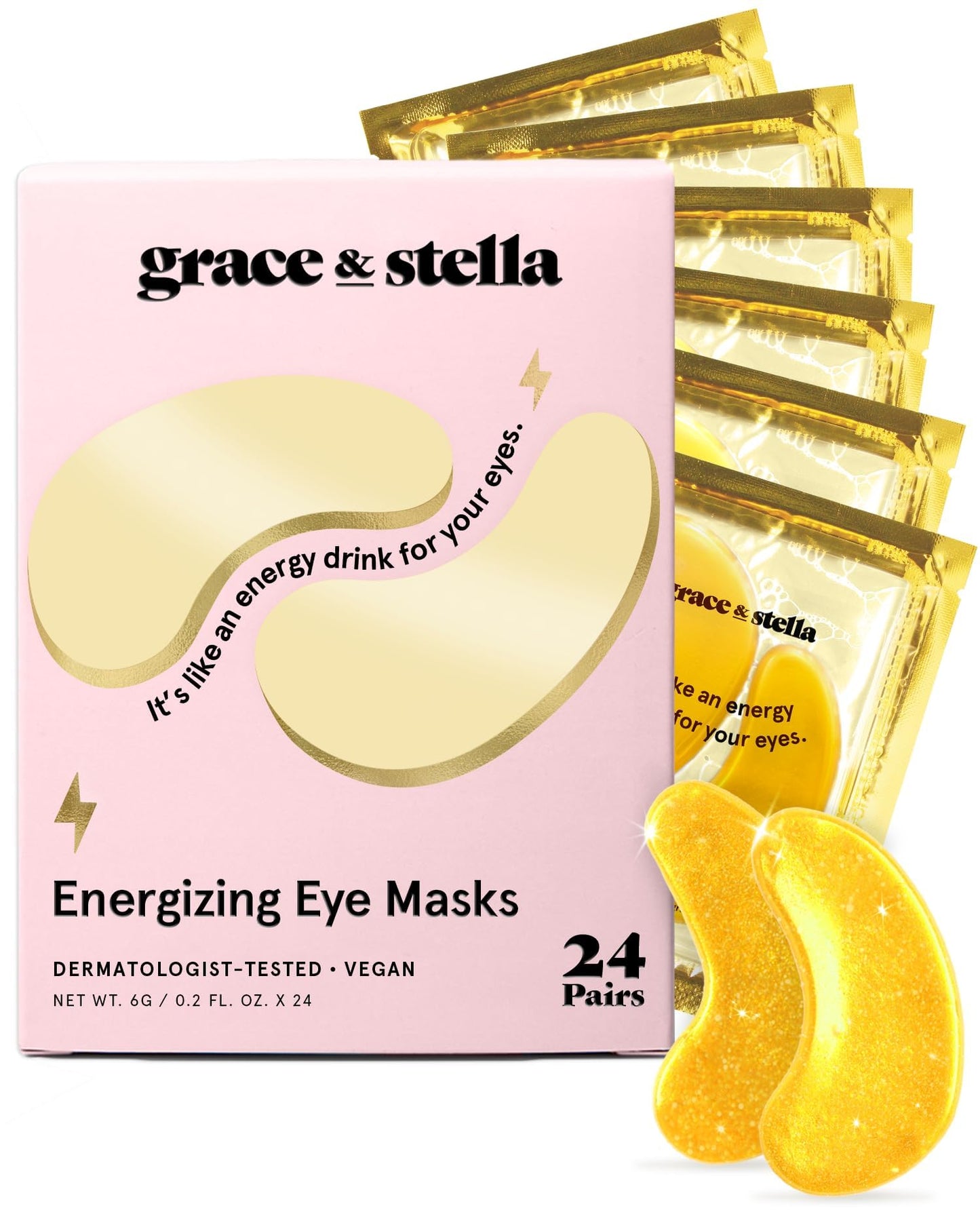 grace & stella Gold Under Eye Masks | Dark Circles & Puffiness | Origin Zero