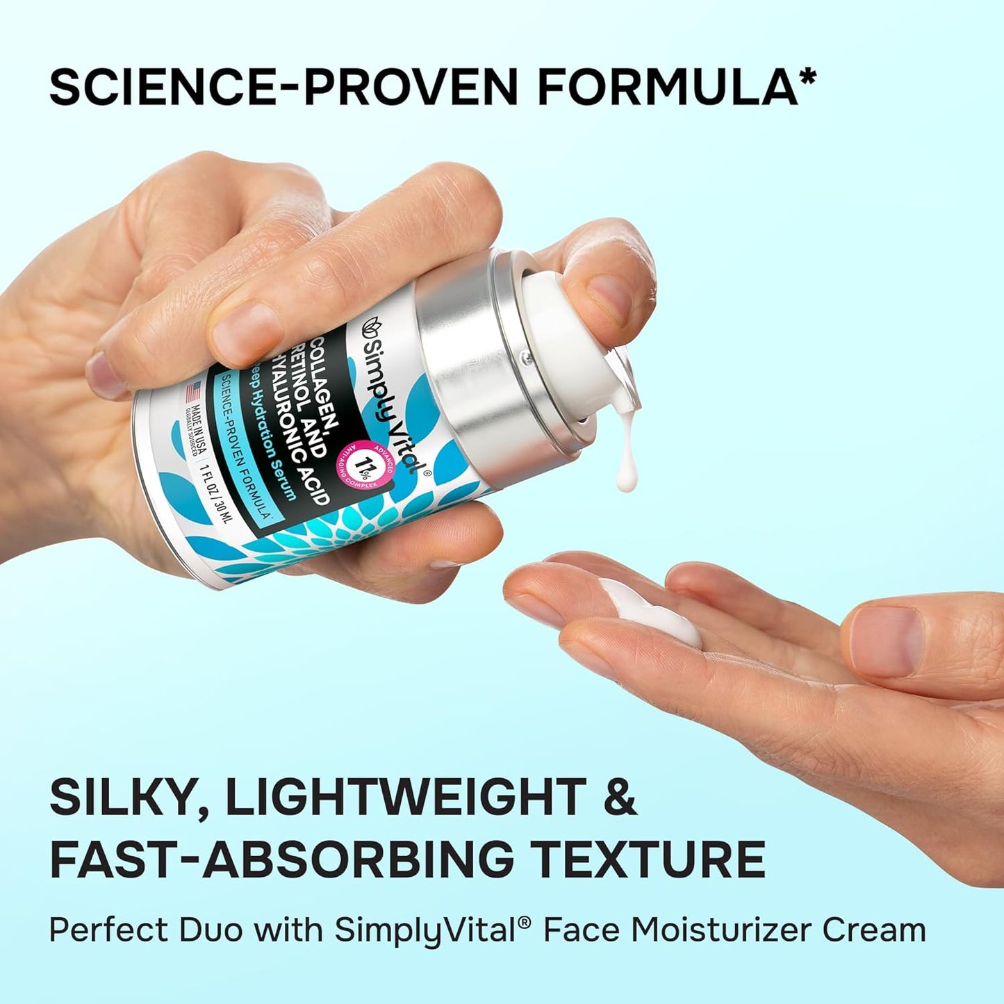 Collagen, Retinol & Hyaluronic Acid Face Serum | Anti-Aging | Origin Zero