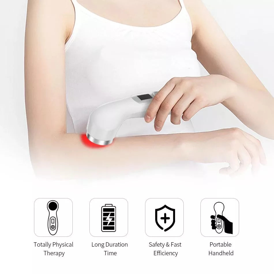 Handheld Cold Laser Therapy Device for Pain Relief with LED Display