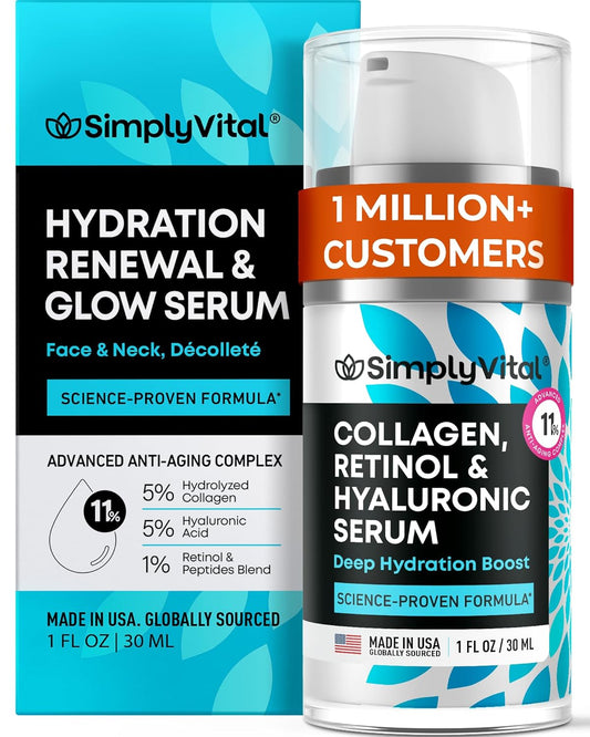 Collagen, Retinol & Hyaluronic Acid Face Serum | Anti-Aging | Origin Zero