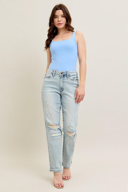 Women's Plus Size Jeans Jeans - Plus Size Destroyed - Women's Boyfriend Fit