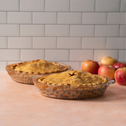 Paws Delight Glass Pie Plate