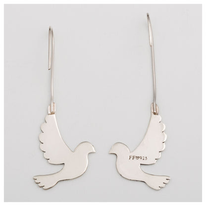 Dove Silhouette Sterling Earrings