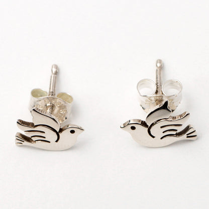 Dove Silhouette Sterling Earrings