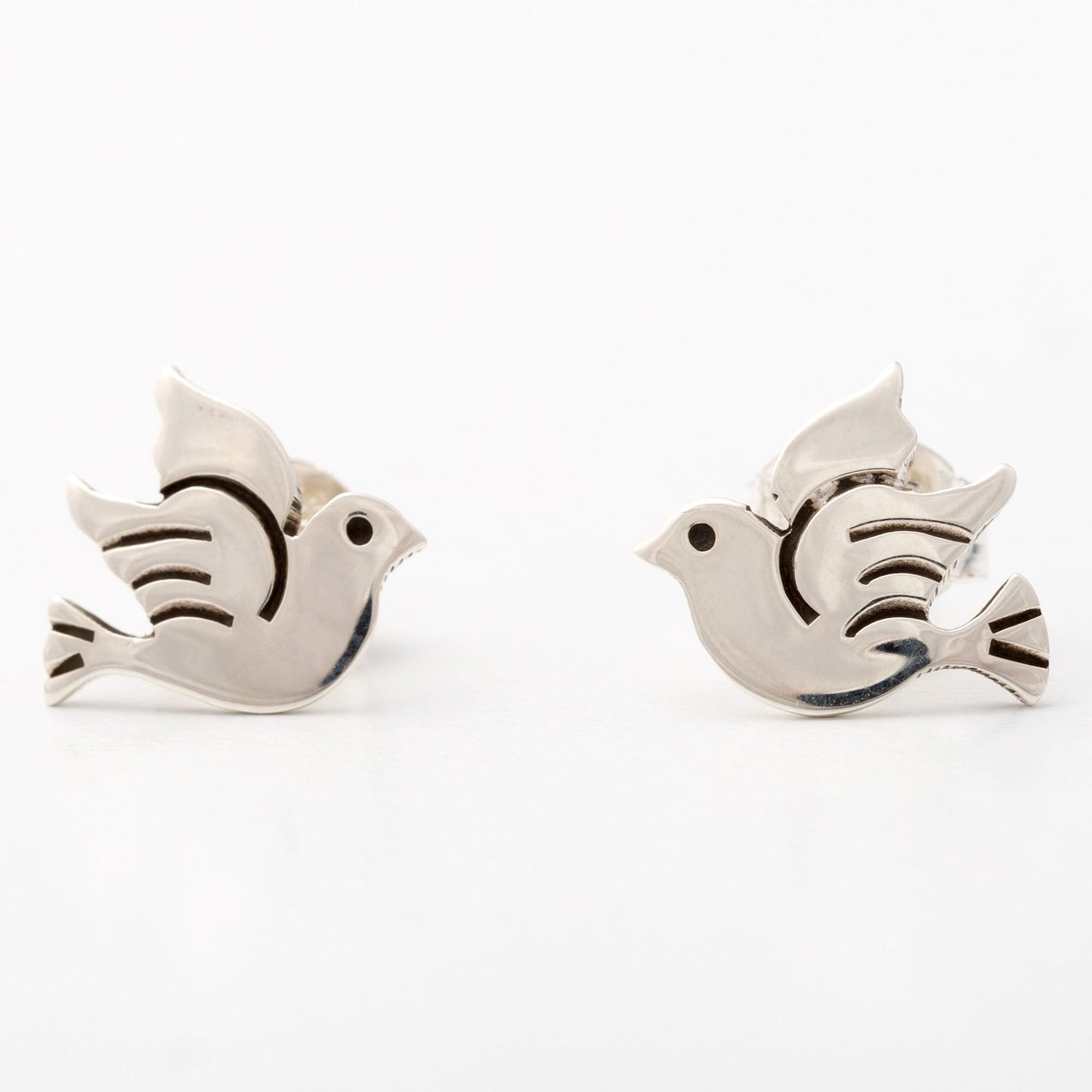 Dove Silhouette Sterling Earrings