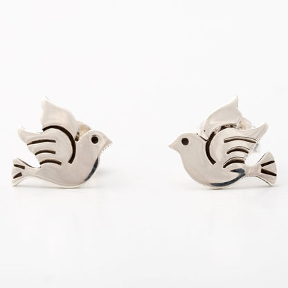 Dove Silhouette Sterling Earrings