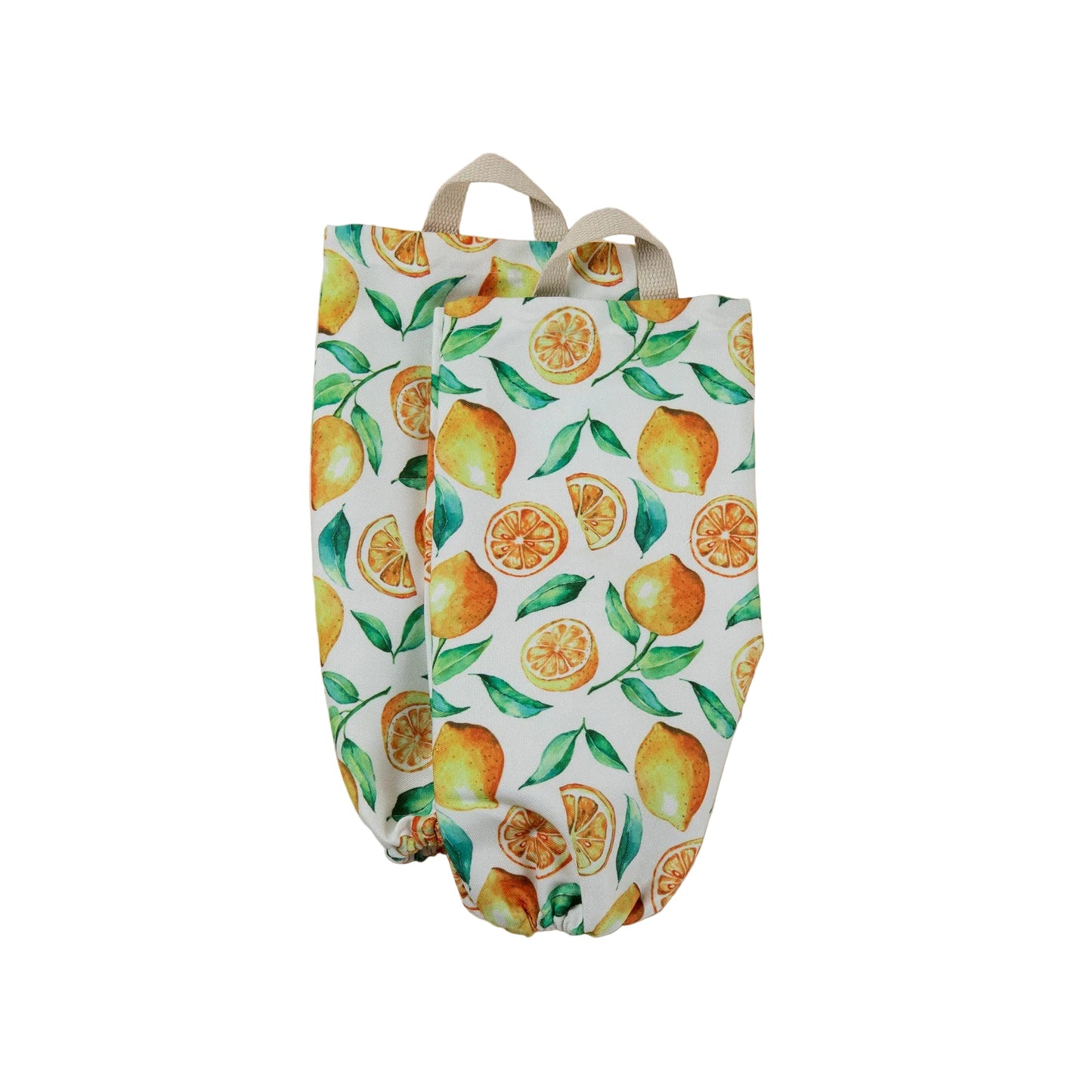 Lemon Vibes Plastic Bag Holder - Set of 2