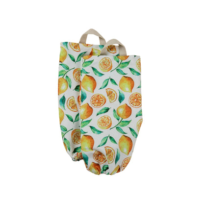 Lemon Vibes Plastic Bag Holder - Set of 2