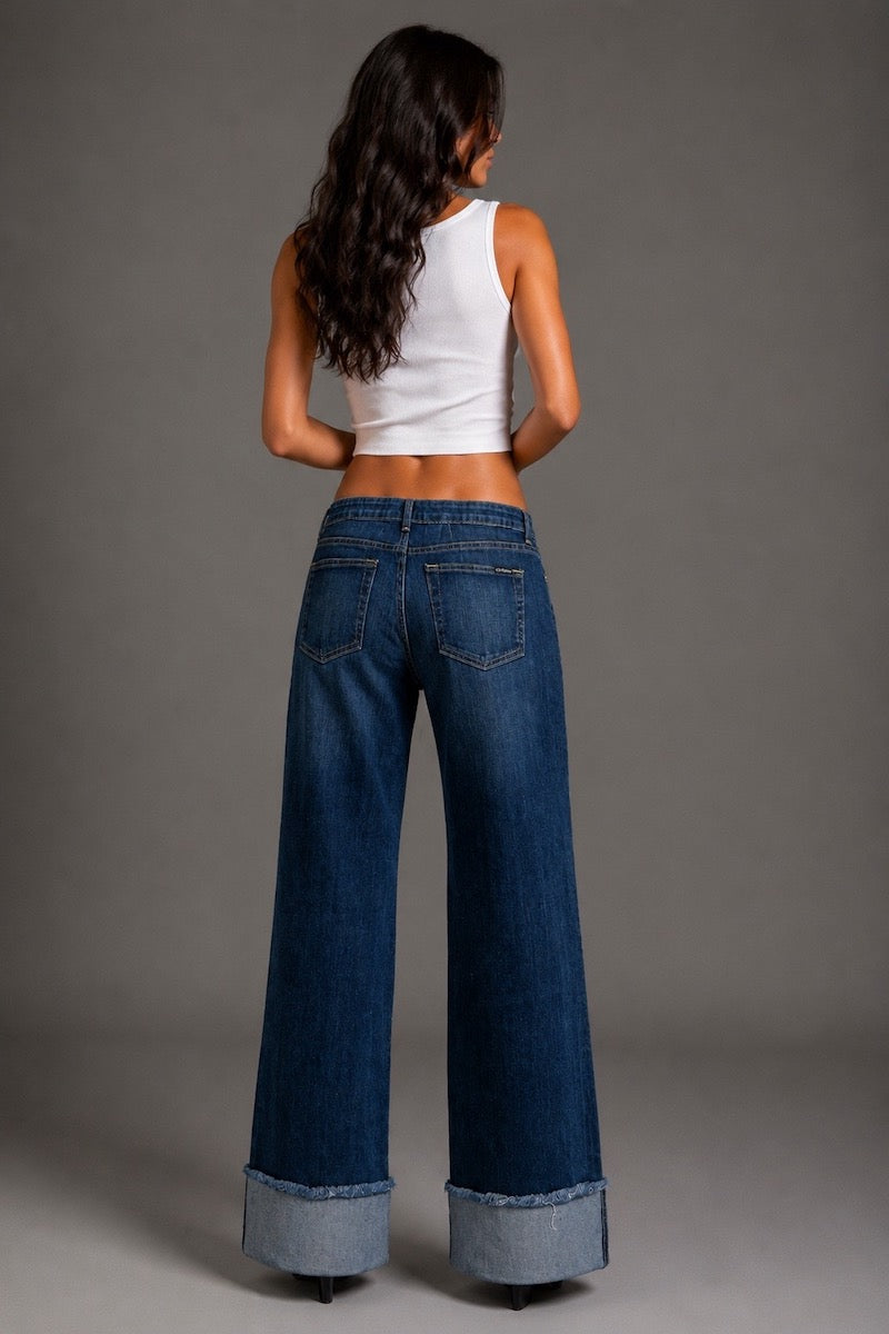 Dakota Drift Low Rise Dark Wash