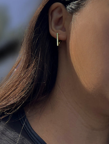 ACHIEVE Triangle Huggies Earrings | Gender Neutral