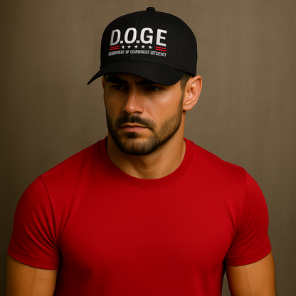 TRUCKER - D.O.GE. Black w/Red Hat