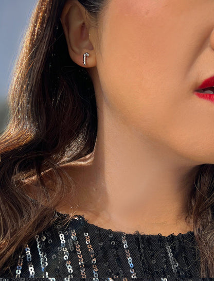 CANDY CANE HOLIDAY Stud Earrings | 18K Gold Over Sterling Silver