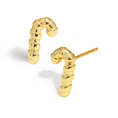 CANDY CANE HOLIDAY Earrings | 18K Gold Over Sterling Silver