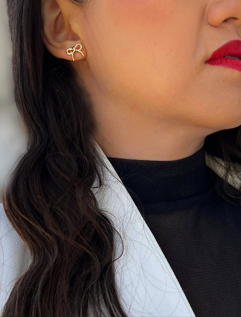 COQUETTE BOW Stud Earrings | Sterling Silver