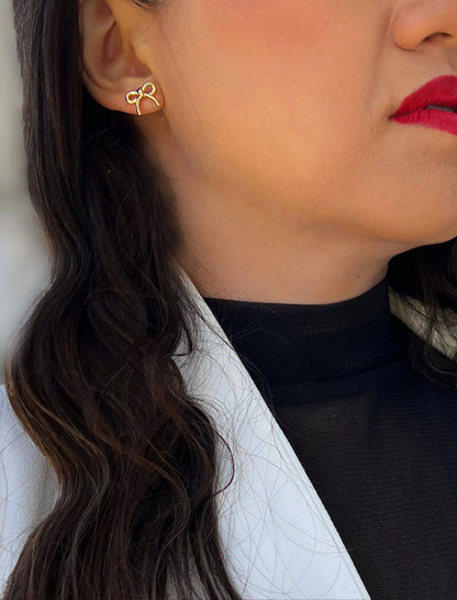COQUETTE BOW Stud Earrings | Sterling Silver