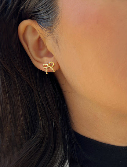 COQUETTE BOW Earrings | 18K Gold Over Sterling Silver