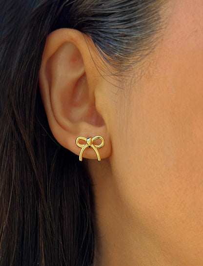 COQUETTE BOW Stud Earrings | Sterling Silver