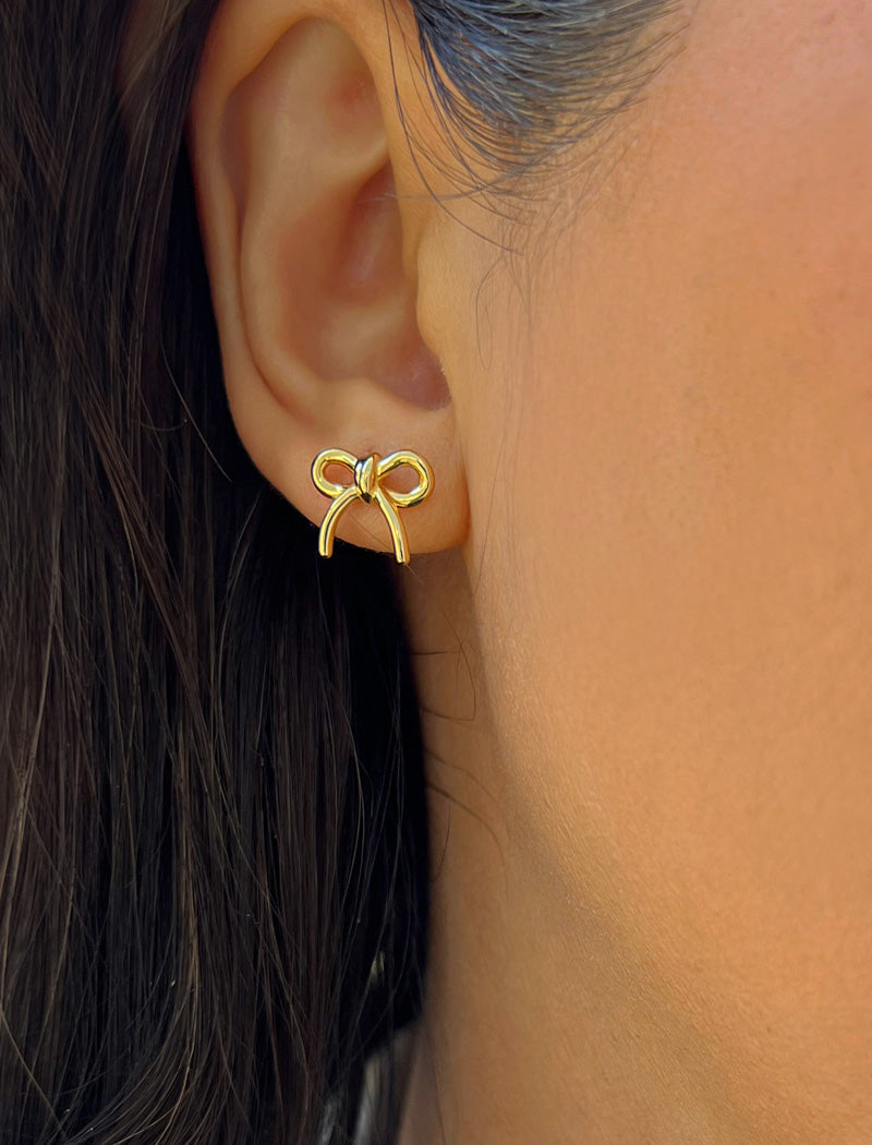 COQUETTE BOW Stud Earrings | Sterling Silver