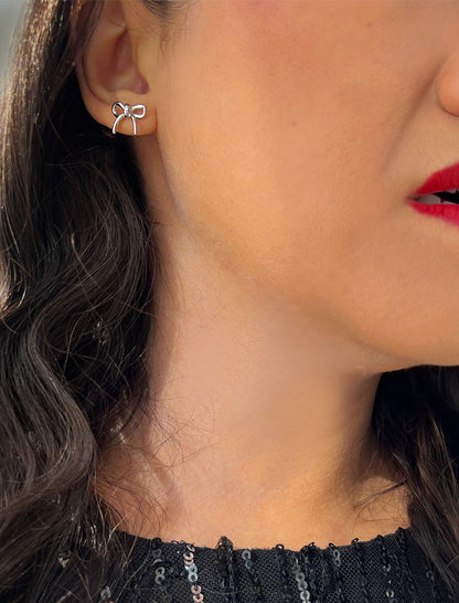 COQUETTE BOW Stud Earrings | Sterling Silver