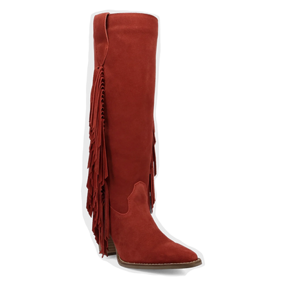 Dingo Twister - Women's Suede Leather Cowgirl Boots