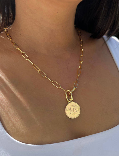 LUCKY DRAGON Gold Charm Pendant Only
