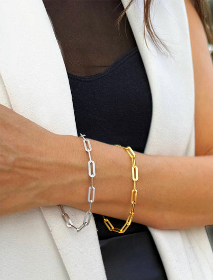 ESSENTIAL Medium Paperclip Link Chain Bracelet